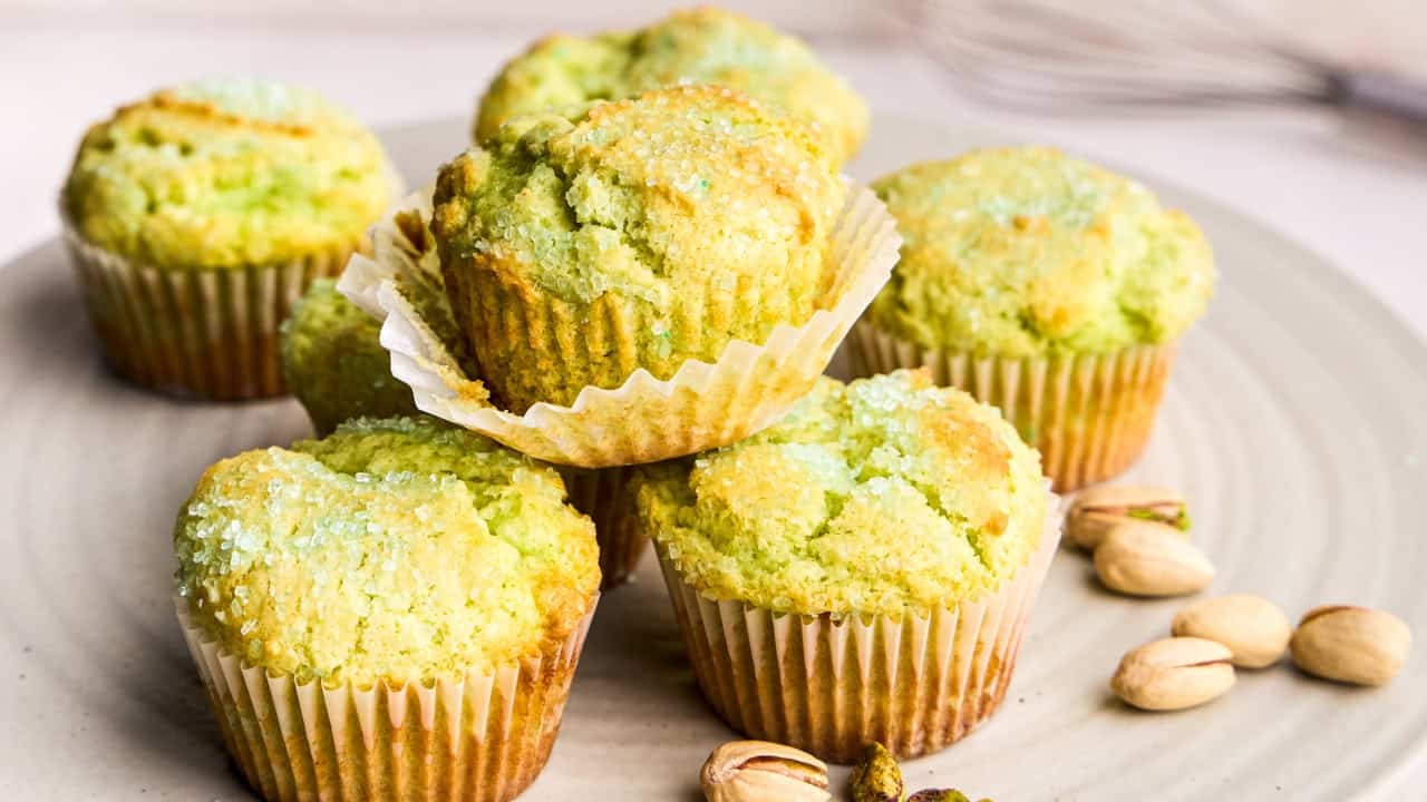 The Pudding Mix Secret for Ultra Moist Pistachio Muffins